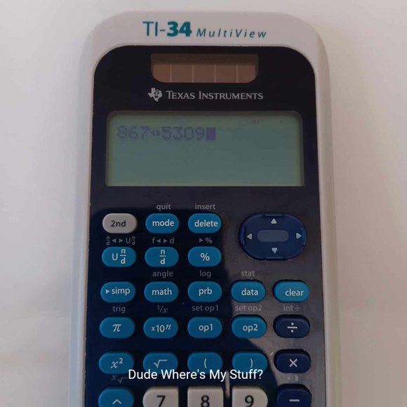 TEXAS INSTRUMENTS TI-34 MULTIVIEW CALCULATOR - NO COVER - SOLAR POWERED & WORKS - Picture 3 of 5